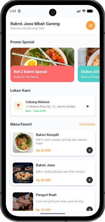 Bakmi Mobile App 2